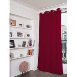 100% Verdunkelungsvorhang Samt Venise Rot MC214
