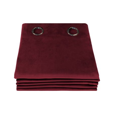 100% Verdunkelungsvorhang Samt Venise Rot MC214