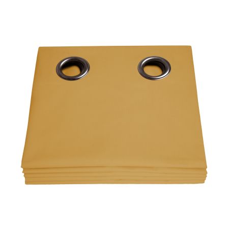 Rideau 100% Occultant Revolution Jaune Ocre MC215