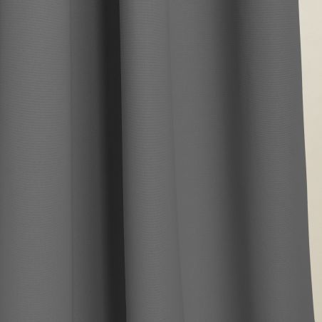 Rideau 4-en-1 Séparation de pièces Phonique Thermique Occultant Sur Mesure Gris Stratus MC09