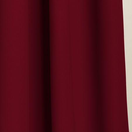 Rideau 4-en-1 Séparation de pièces Phonique Thermique Occultant Sur Mesure Rouge Grenat MC330