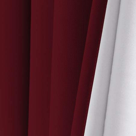 Rideau 3-en-1 Phonique Thermique Occultant Sur Mesure Rouge Grenat MC330