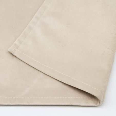 Raumteilervorhang mit Lärmschutz Samt Venise nach Maß Beige MC215