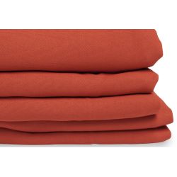 Rideau Occultant Aspect piqué coton Orange Rouille MC374