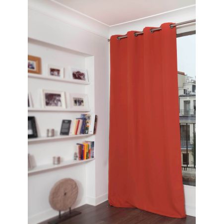 Verdunkelungsvorhang Baumwoll-Optik Orange MC374