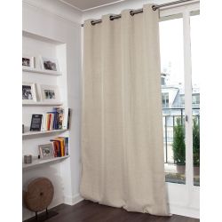 Rideau 3-en-1 Phonique Thermique Occultant Mars Beige Ficelle MC632
