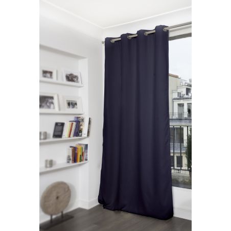 Verdunkelungsvorhang Uni Blau MC412