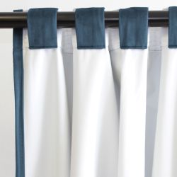 100% Verdunkelungsvorhang Samt Venise Blau MC56