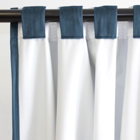 100% Verdunkelungsvorhang Samt Venise Blau MC56
