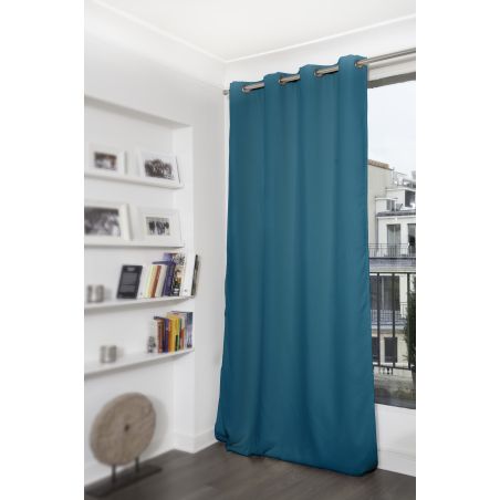 Verdunkelungsvorhang Uni Blau MC56