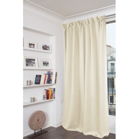 Rideau 100% Occultant Dream Beige Coquille MC634