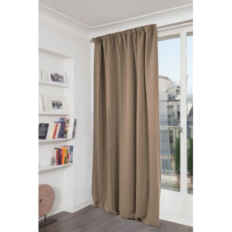 Rideau 100% Occultant Dream Beige Pélican MC8220