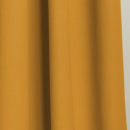 Rideau Occultant Aspect piqué coton Jaune Ocre MC215
