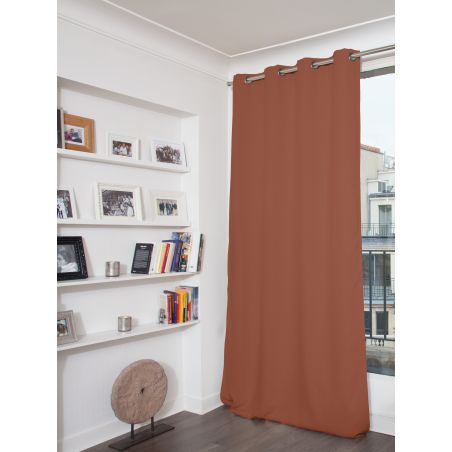 Verdunkelungsvorhang Baumwoll-Optik Terra Cotta MC7005