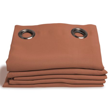 Verdunkelungsvorhang Baumwoll-Optik Terra Cotta MC7005