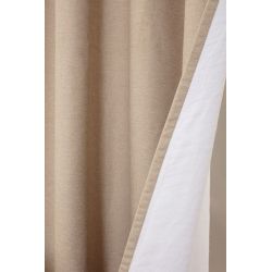 Rideau 3-en-1 Phonique Thermique Occultant Romy Beige Pélican MC8220