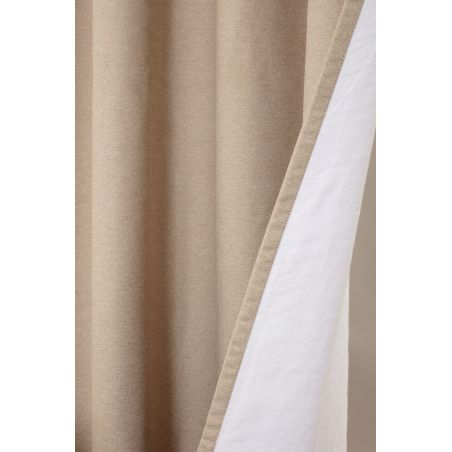 Rideau 3-en-1 Phonique Thermique Occultant Romy Beige Pélican MC8220