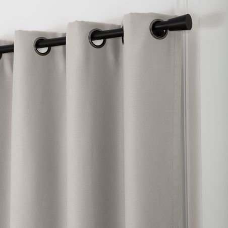3in1 Lärmschutzvorhang mit Thermoisolierung Verdunkelung Cocoon Grau MC17