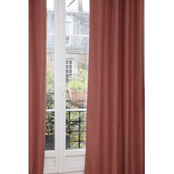 Rideau 3-en-1 Phonique Thermique Occultant Cocoon Terracotta MC7005