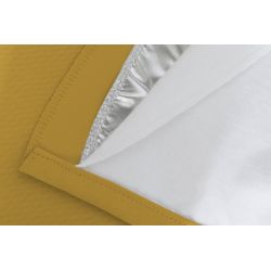 Rideau 3-en-1 Phonique Thermique Occultant Jaune Ocre MC215