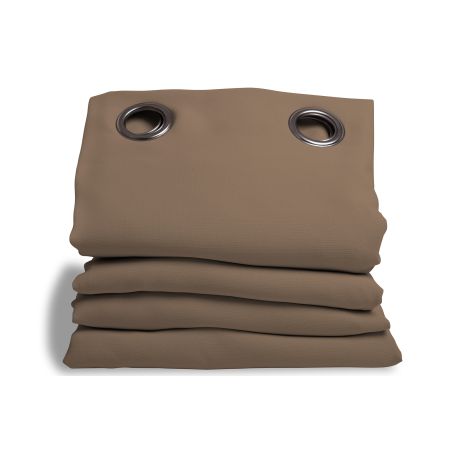 Rideau 3-en-1 Phonique Thermique Occultant Taupe MC740