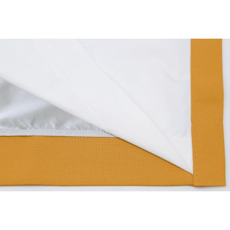Rideau 3-en-1 Phonique Thermique Occultant Sur Mesure Jaune Ocre MC215