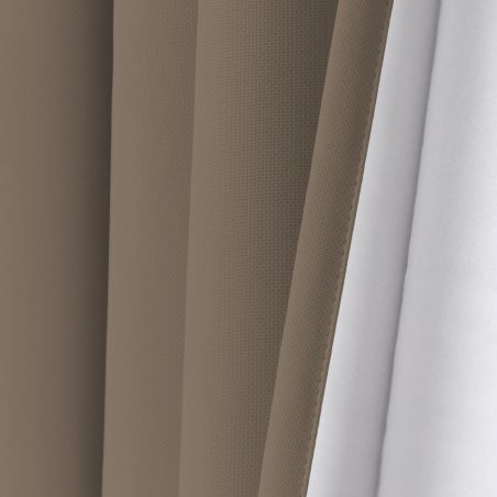 Rideau 3-en-1 Phonique Thermique Occultant Sur Mesure Taupe MC740