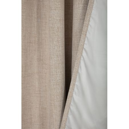 Rideau Thermique et 100% Occultant Mars Beige Ficelle MC632