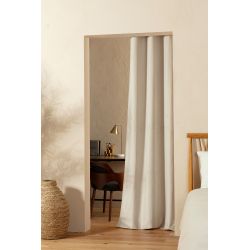 Rideau 4-en-1 Séparation de pièces Phonique Thermique Occultant Velours Venise Beige Darjeeling MC15
