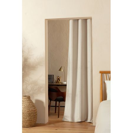 Rideau 4-en-1 Séparation de pièces Phonique Thermique Occultant Velours Venise Beige Darjeeling MC15