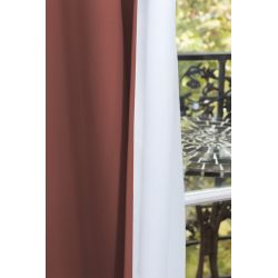 Rideau 3-en-1 Phonique Thermique Occultant Cocoon Terracotta MC7005