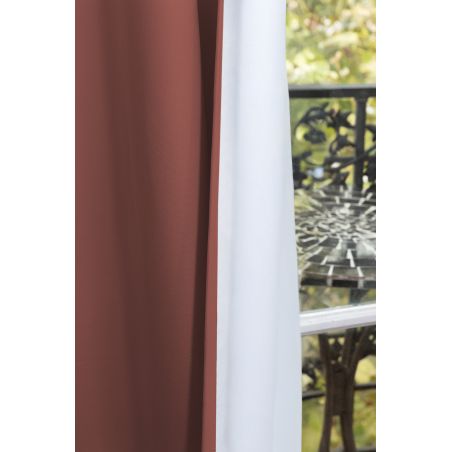 Rideau 3-en-1 Phonique Thermique Occultant Cocoon Terracotta MC7005