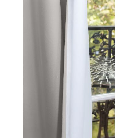 Rideau 3-en-1 Phonique Thermique Occultant Cocoon Gris Galet MC17