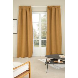 Rideau 100% Occultant Mars Jaune Ocre MC215