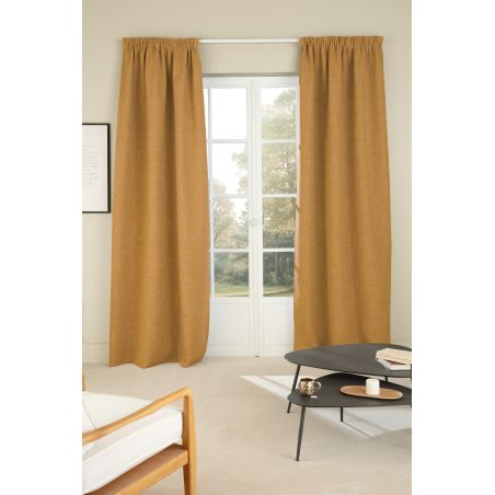 Rideau 100% Occultant Mars Jaune Ocre MC215