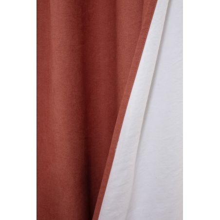 Rideau 3-en-1 Phonique Thermique Occultant Romy Terra Cotta MC7005