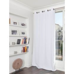 Rideau 3-en-1 Phonique Thermique Occultant Blanc MC720