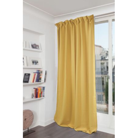 Rideau Occultant Uni Jaune Soleil MC2194