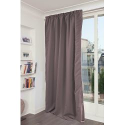 Rideau 3-en-1 Phonique Thermique Occultant Gris Poivre MC7305