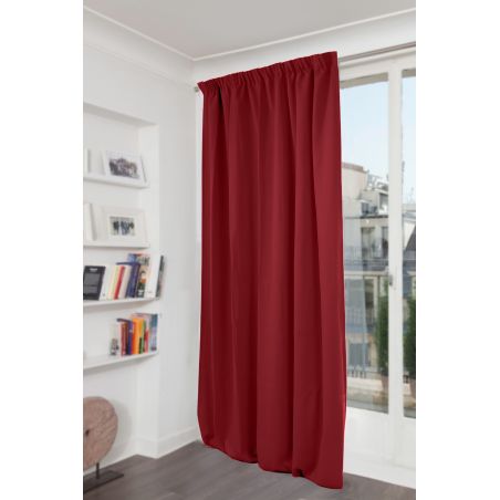 Verdunkelungsvorhang Uni Rot MC310
