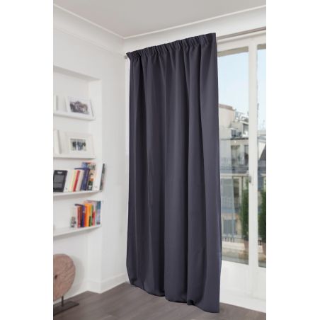 Rideau Occultant Uni Gris Fumée MC713