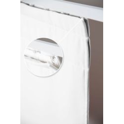 Rideau 4-en-1 Séparation de pièces Phonique Thermique Occultant Blanc MC720