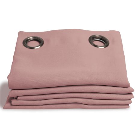 Verdunkelungsvorhang Baumwoll-Optik Rosa MC343