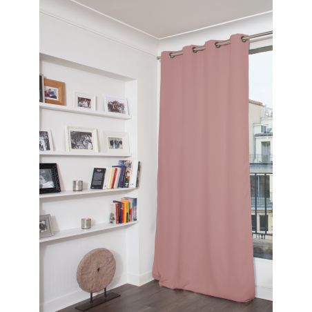 Verdunkelungsvorhang Baumwoll-Optik Rosa MC343