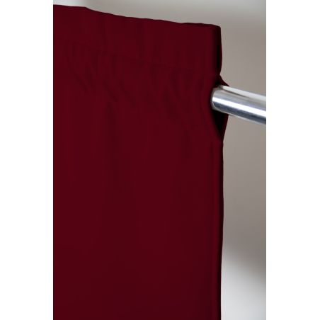 Rideau 4-en-1 Séparation de pièces Phonique Thermique Occultant Rouge Grenat MC330