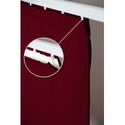 Rideau 4-en-1 Séparation de pièces Phonique Thermique Occultant Rouge Grenat MC330